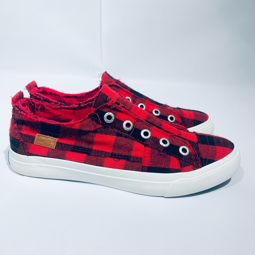 Blowfish Red Plaid Sneakers